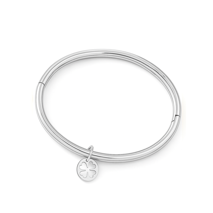 Puñera en Baño de Oro Blanco Luckies